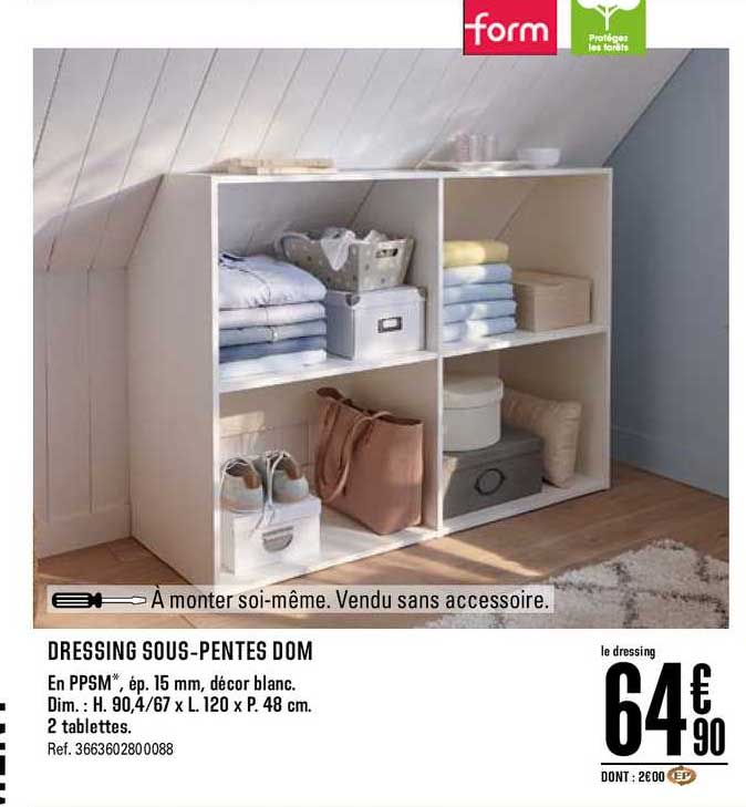 dressing sous pentes dom