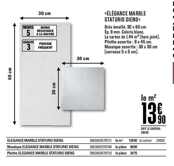 élégance marble staturio dieng