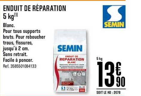 enduit de réparation semin