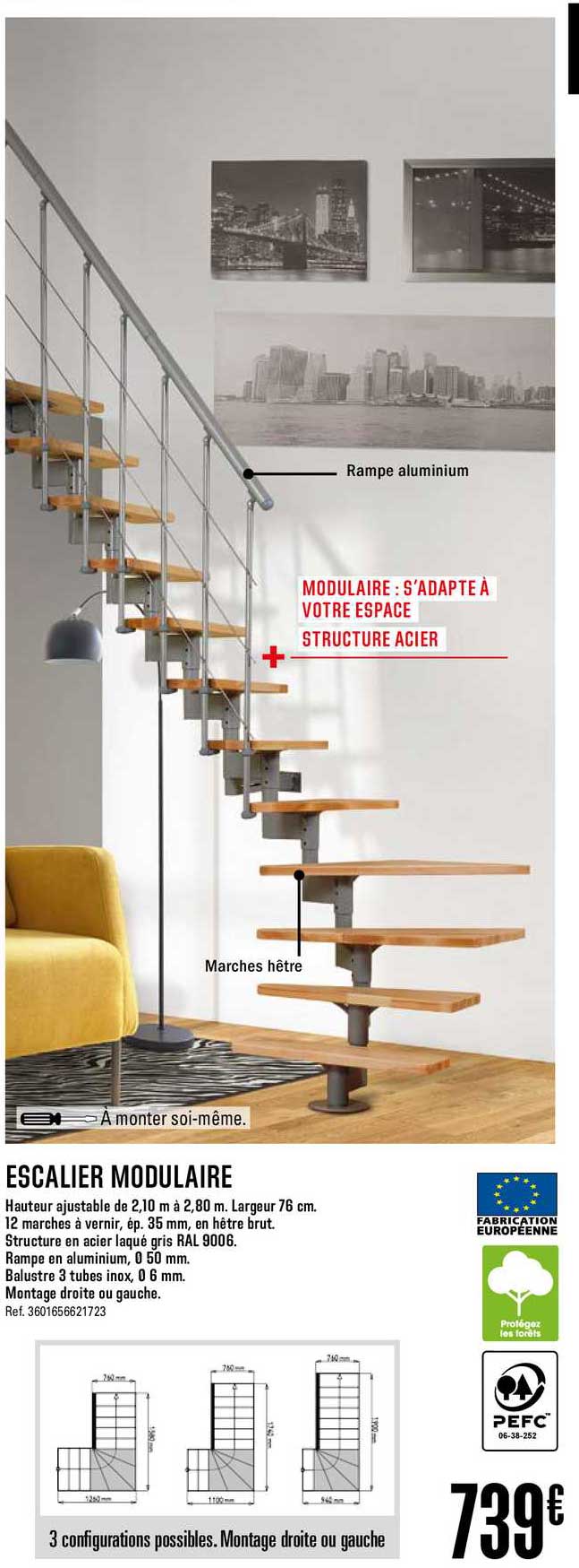 escalier modulaire
