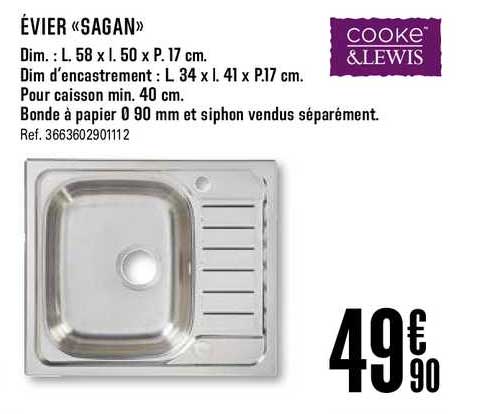 évier sagan cooke&lewis