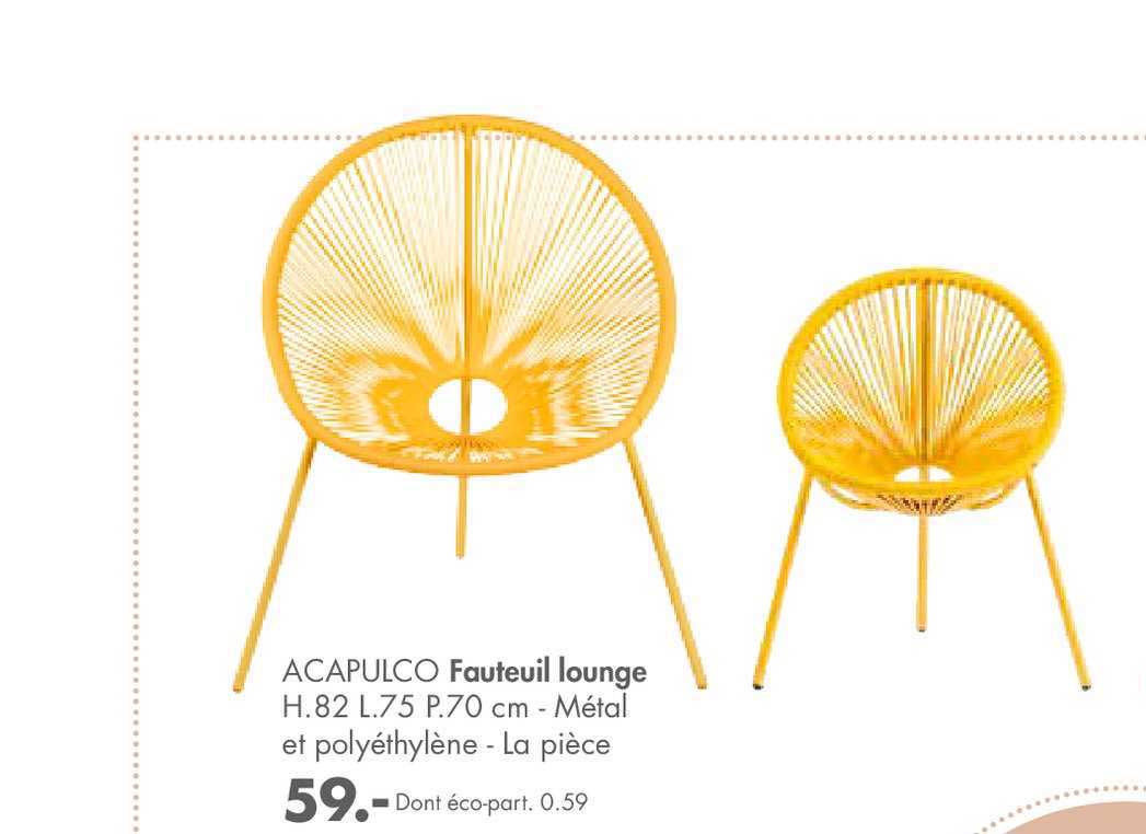 Fauteuil Lounge Acapulco