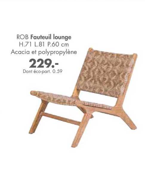 fauteuil lounge rob