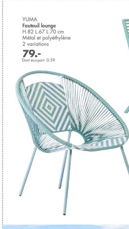 fauteuil lounge yuma