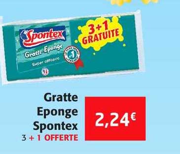 gratte éponge spontex