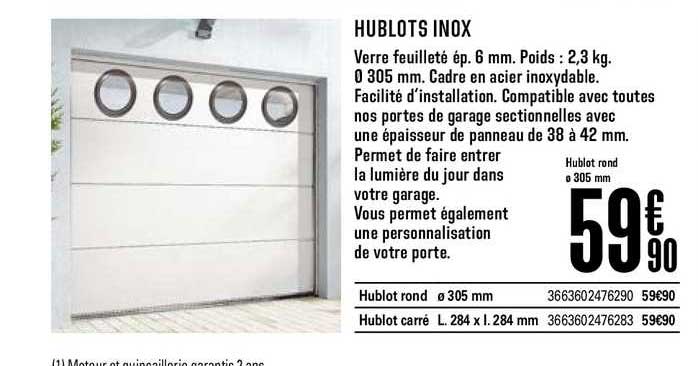 hublots inox