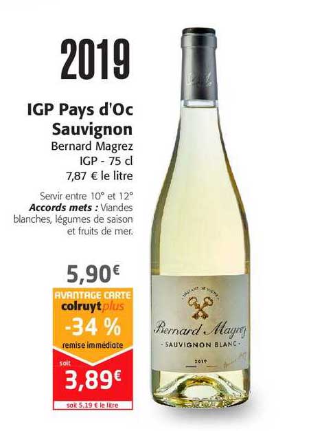 igp pays d'oc sauvignon bernard magrez
