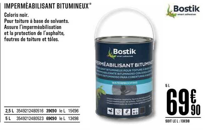 imperméabilisant bitumineux bostik