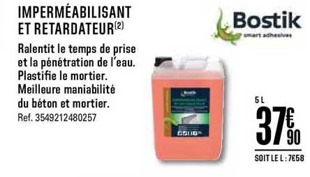 imperméabilisant et retardateur bostik