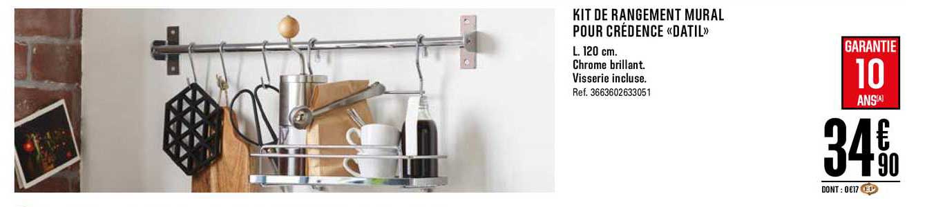 Kit De Rangement Mural Pour Crédence Datil
