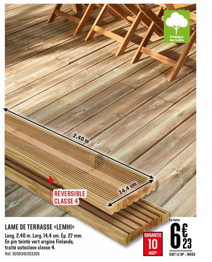 lame de terrasse lemhi