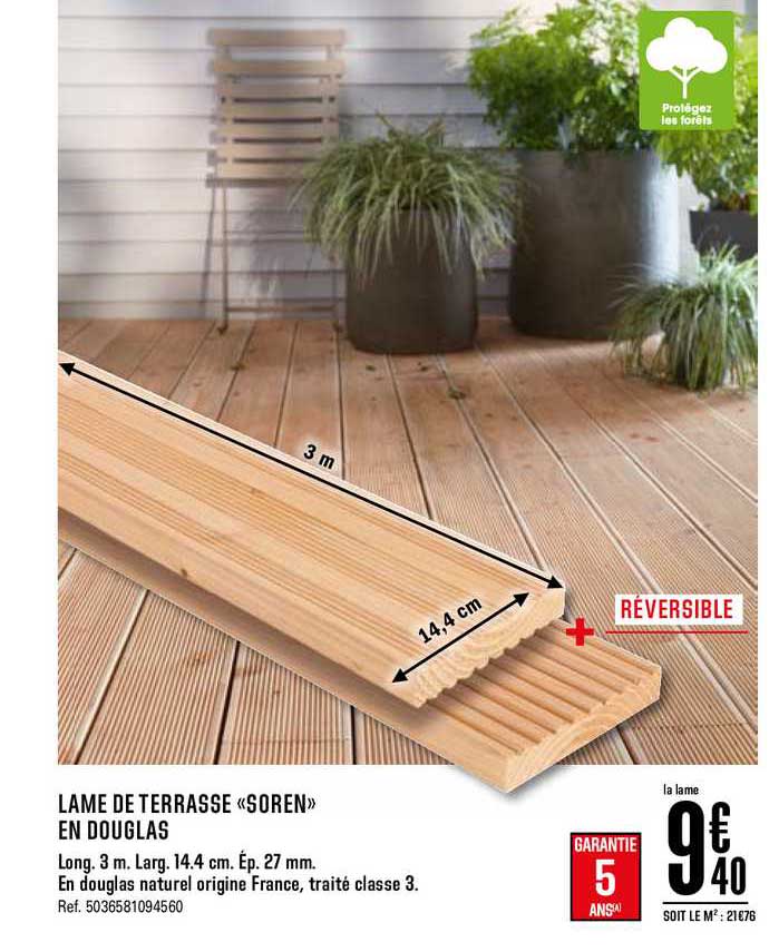 lame de terrasse soren en douglas