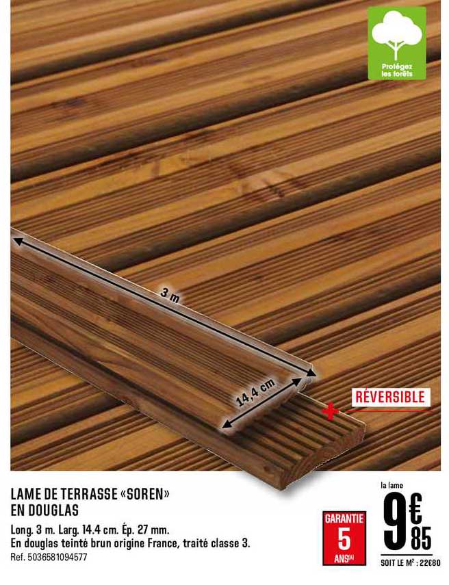 lame de terrasse soren en douglas