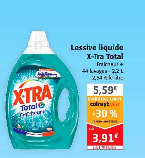 Lessive Liquide X-tra Total