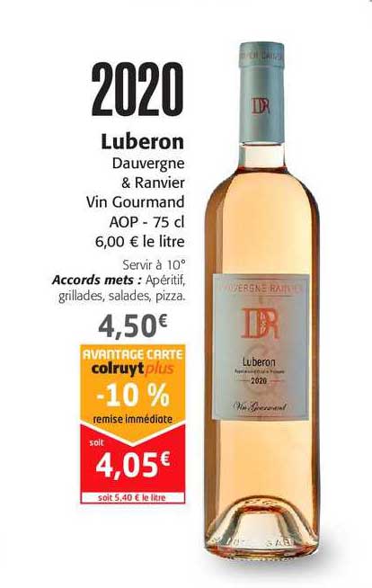 luberon dauvergne & ranvier vin gourmand aop
