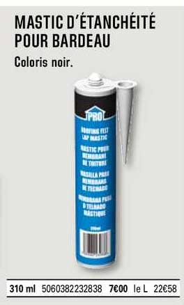 mastic d'étanchéité pour bardeau