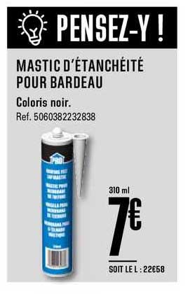 mastic d'étanchéité pour bardeau
