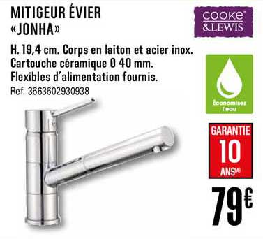 mitigeur évier jonha cooke&lewis