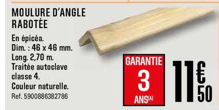 Moulure D'angle Rabotée