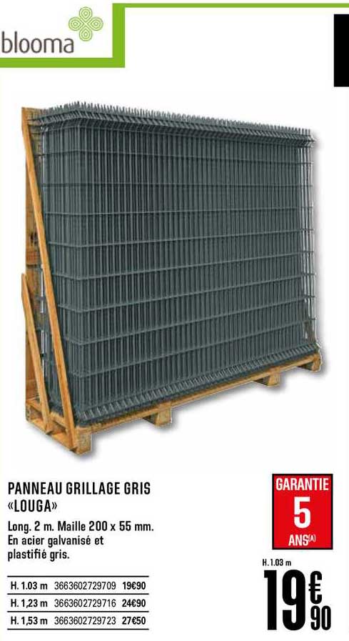 panneau grillade gris louga