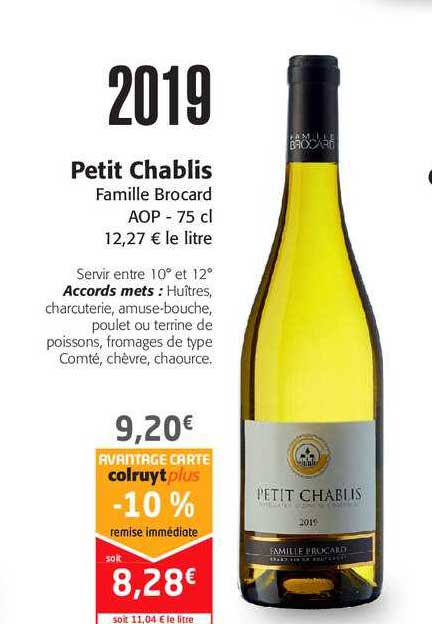 petit chablis famille brocard