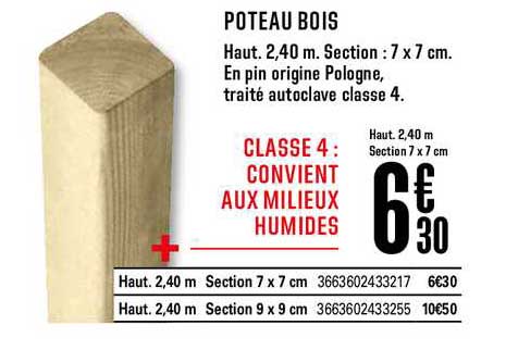 Poteau Bois