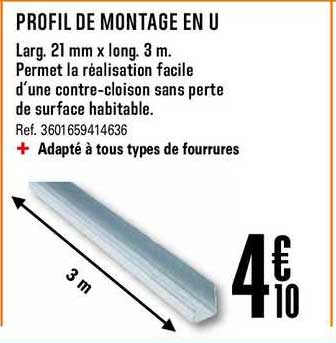 profil de montage en u