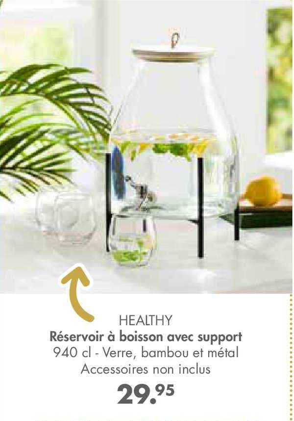 réservoir à boisson avec support healthy