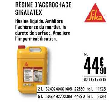 résine d'accrochage sikalatex