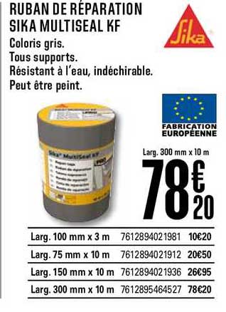 Ruban De Réparation Sika Muliseal Kf