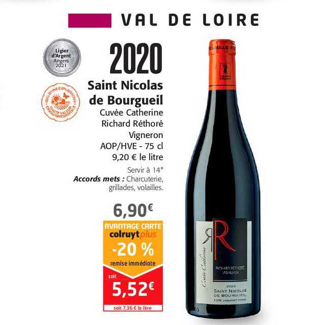 saint nicolas de bourgueil cuvée catherine richard réthoré vigeron
