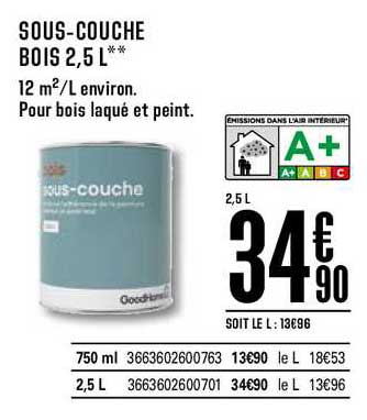 sous couche bois 2.5l