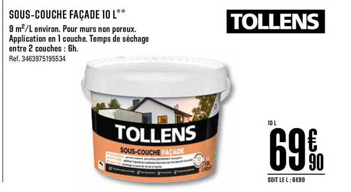sous couche façade 10l tollens