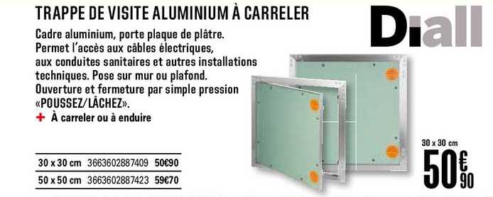 trappe de visite aluminium à carreler