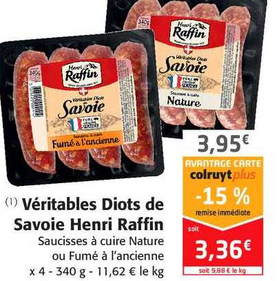 véritables diots de savoie henri raffin