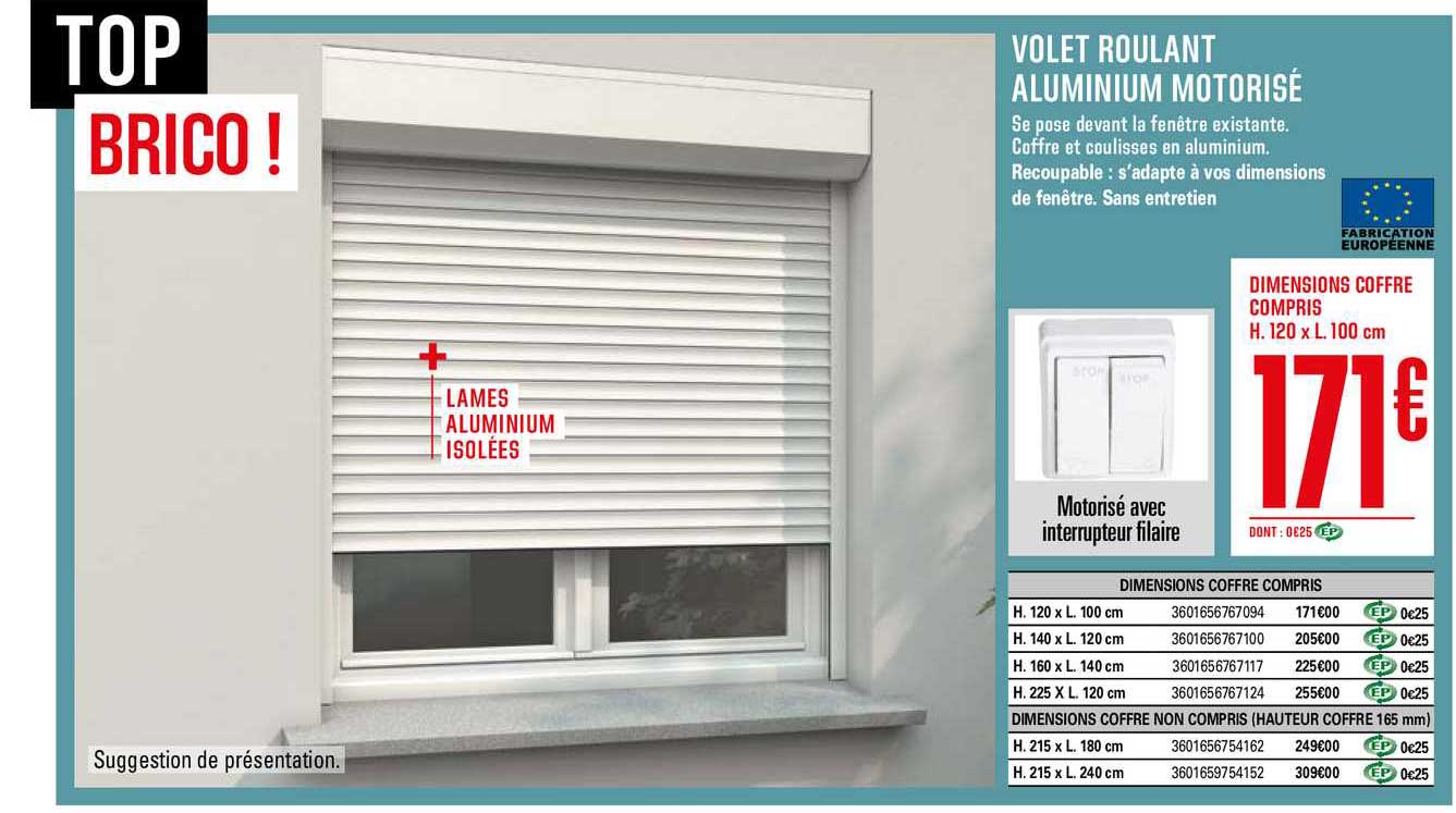 Volet Roulant Aluminium Motorisé