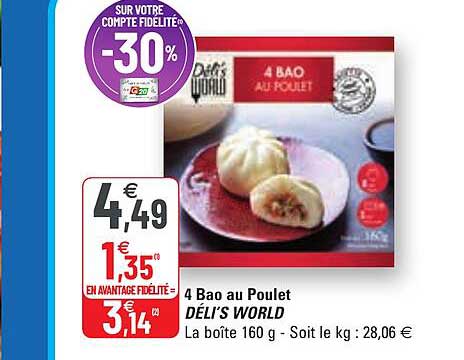 4 bao au poulet déli's world