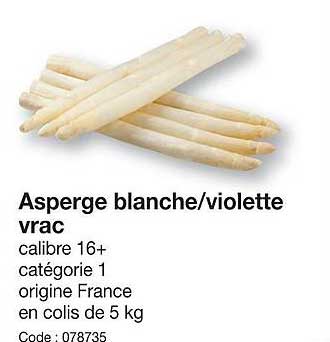 Asperge Blanc-violette Vrac
