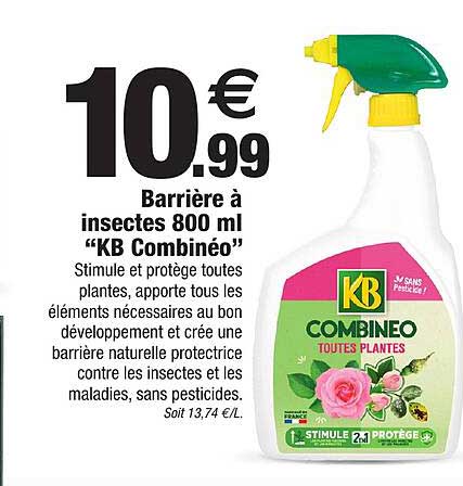 barrière à insectes 800 ml "kb combinéo"