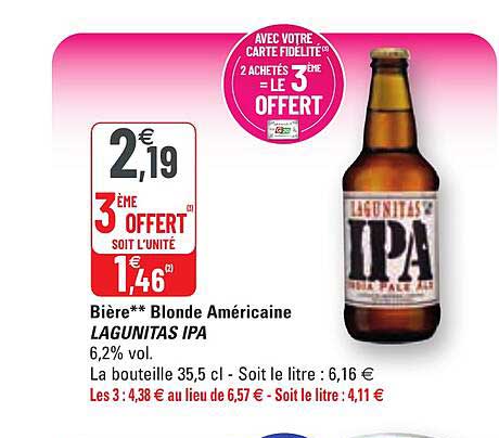 bière blonde américaine lagunitas ipa