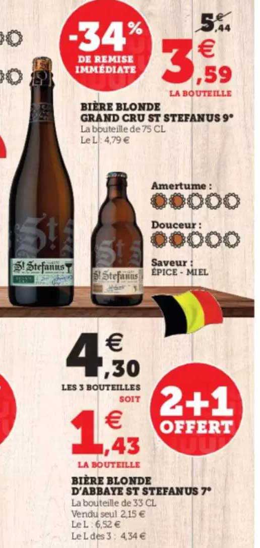 bière blonde d'abbaye st stefanus 7°