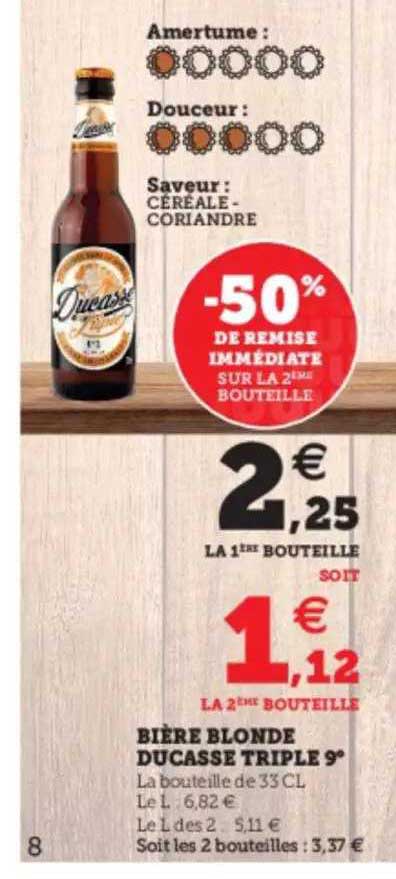 bière blonde ducasse triple 9°