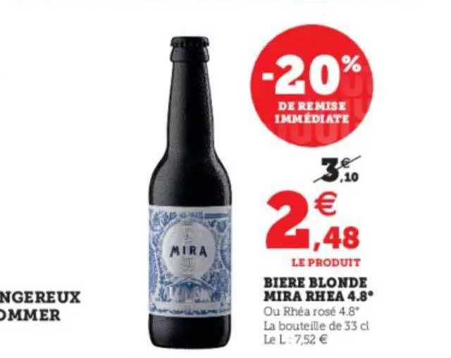 bière blonde mira rhéa 4.8°