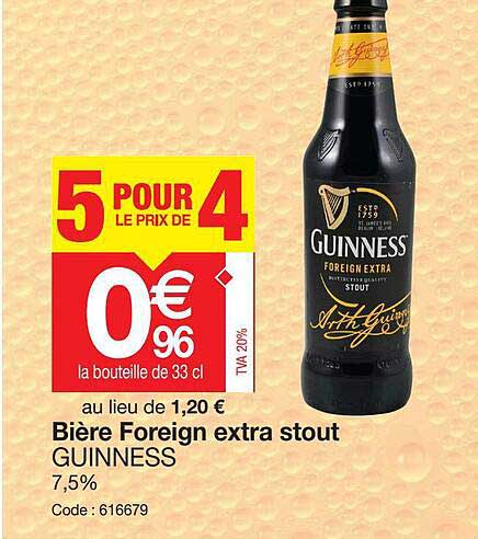 bière foreign extra stout guinness