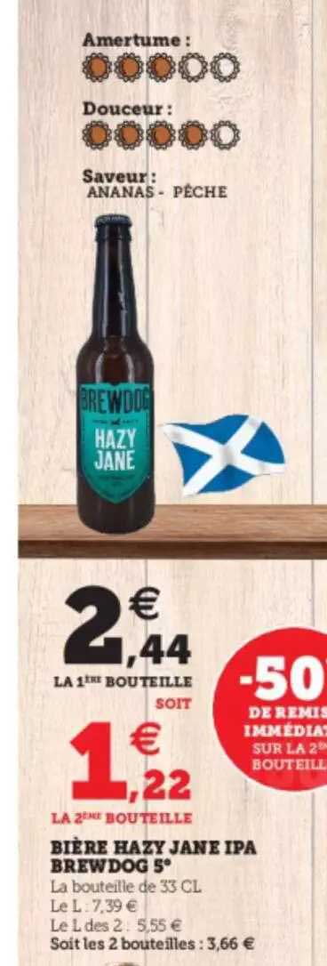 bière hazy jane ipa brewdog 5°