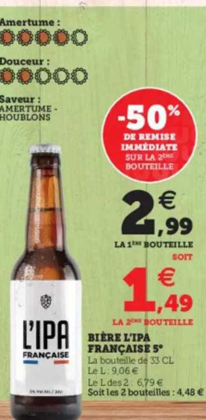 bière l'ipa française 5°