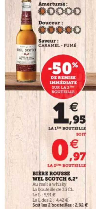 bière rousse wel scotch 6,2°