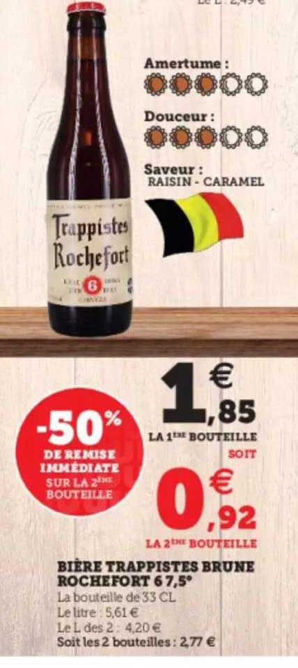 bière trappistes brune rochefort 67,5°
