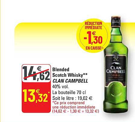 blended scotch whisky clan campbell