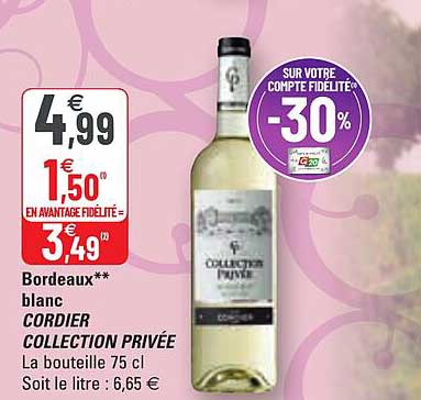 bordeaux blanc cordier collection privée